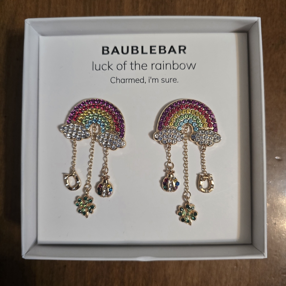 BaubleBar Multicolor Rainbow Earrings